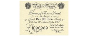 Banque d’Angleterre 1 000 000 £