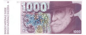 1 000 Francs Suisses